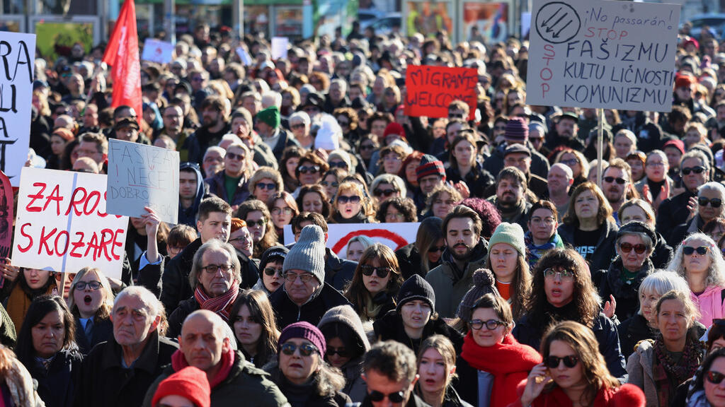 Thousands march in Croatia against far-right revival and WWII revisionism